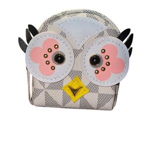 NOVELTY 3D OWL BACKPACK COIN PURSE BAGCHARM KEYCHAIN